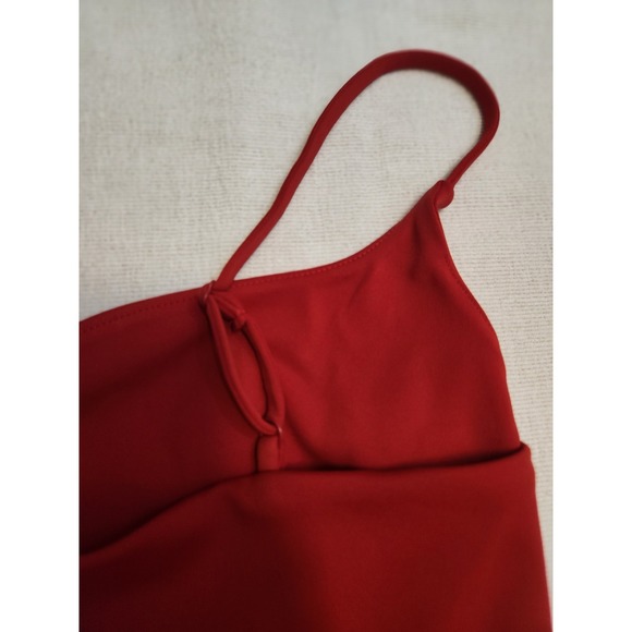 NWT Express Women's XL Red Spaghetti Strap V-Neck Bodysuit - Picture 8 of 11